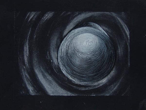 Joseph La Piana Corrugated Sculpture Drawing IV, 2013 Pastel, charcoal and pencil on charcoal paper 9" x 12"