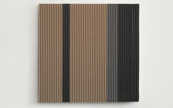 Joseph La Piana, Corrugated Tension Painting Monochrome, 2014