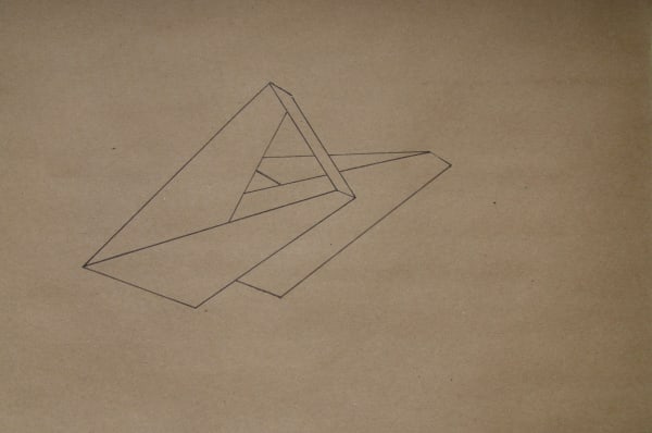 Joseph La Piana Subfractal Drawing XXIX, 2013 pen on craft paper works on paper 12" x 18"