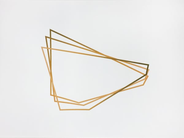 Joseph La Piana Refraction Vector Offset Drawing V, 2010 Ink on watercolor paper works on paper 12" x 9"