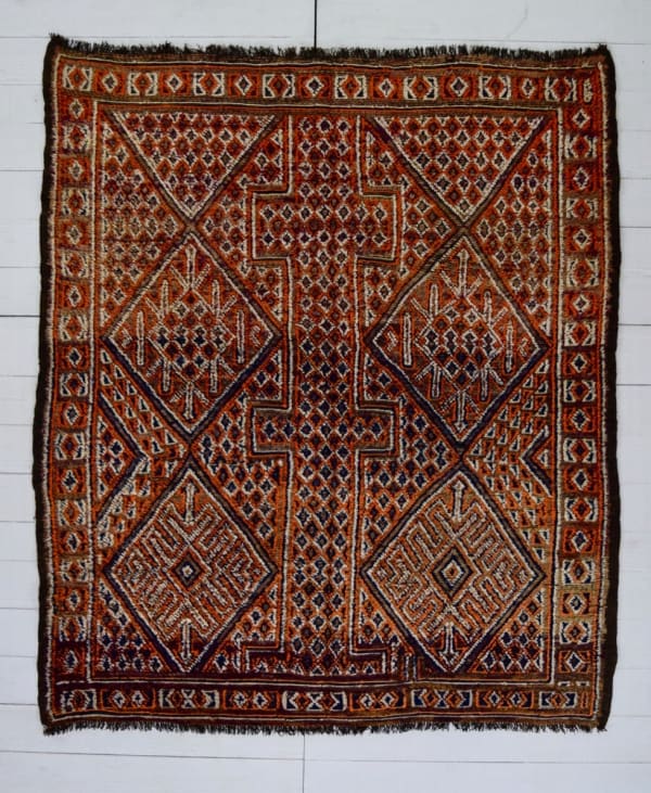 Berber rug, Morocco 211 x 178cm circa 1950