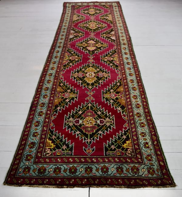Karabagh runner, the Caucasus 414 x 111cm (reduced in length) late 19th century