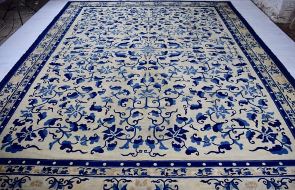 Ningxia carpet, China 382 x 308cm circa 1890