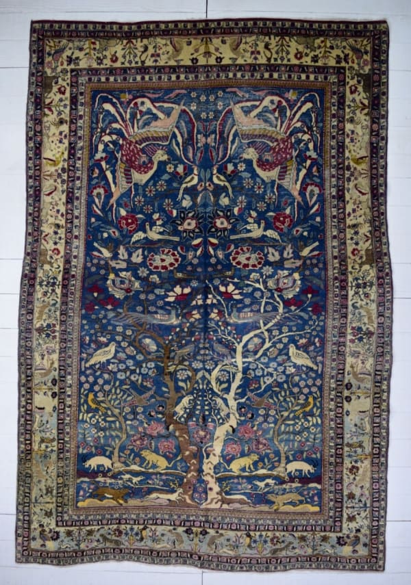 Kirman or Yazd carpet, Persia 296 x 201cm late 19th century