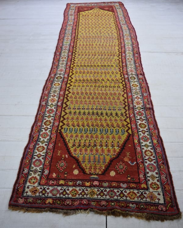 Kurdish runner, NW Persia 412 x 98cm circa 1890