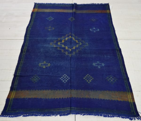 Moroccan 'agave-silk' kilim 189 x 111cm circa 1950 - 1970