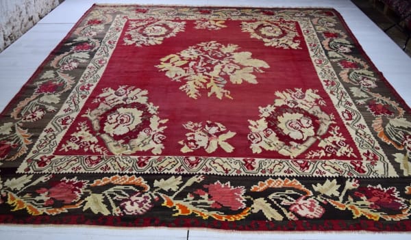 Karabagh kilim, the Caucasus 360 x 313cm circa 1920
