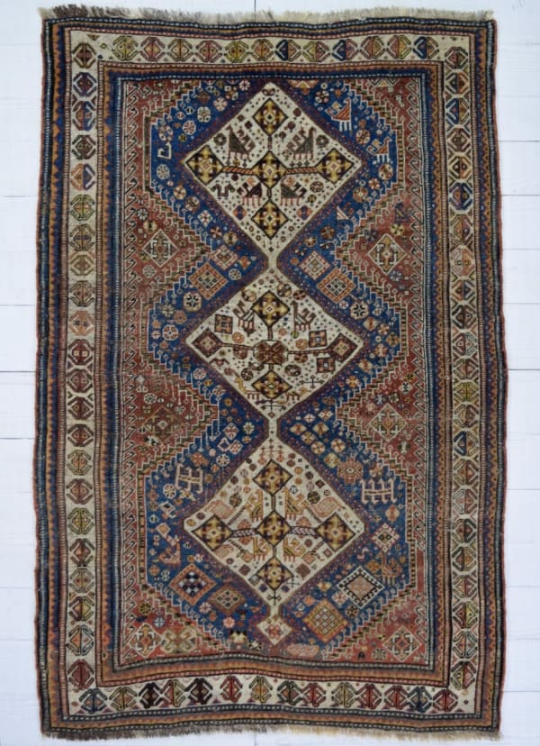 Qashqai rug, Persia 200 x 127cm late 19th century