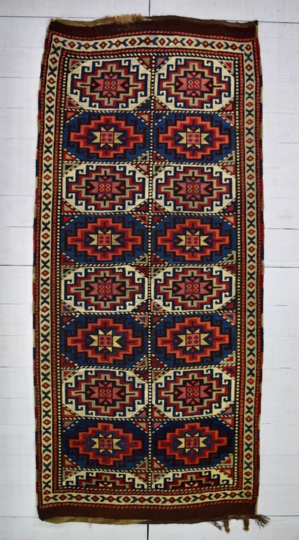 Moghan rug, the Caucasus 241 x 107cm circa 1850