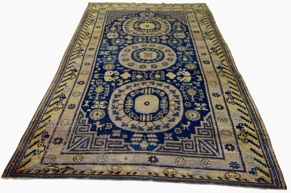Khotan carpet, Chinese Turkestan 317 x 168cm second half 19th century