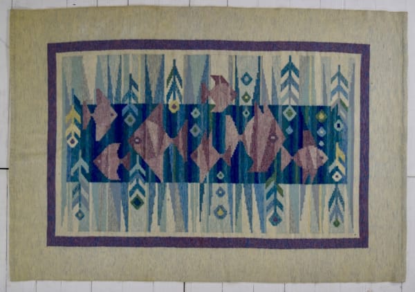 Slavic pictorial kilim 193 x 133cm circa 1970