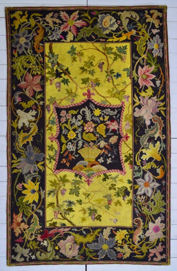 rare English needlework rug