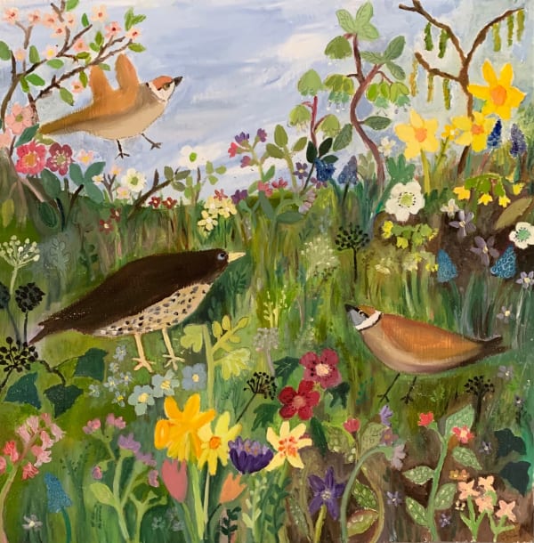 Amelia Tuttiett, Sammy Songthrush, Small Sparrow & his Brother, Arthur, Rejoicing