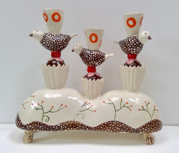 Laurance Simon, Cupcakes & Birds Candelabra