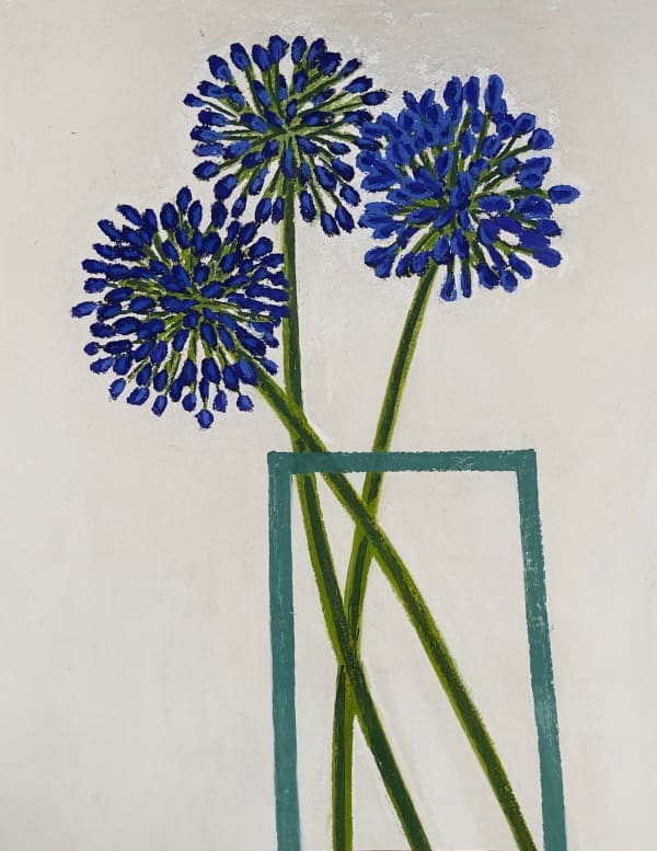 Angela A'Court, Three Agapanthus