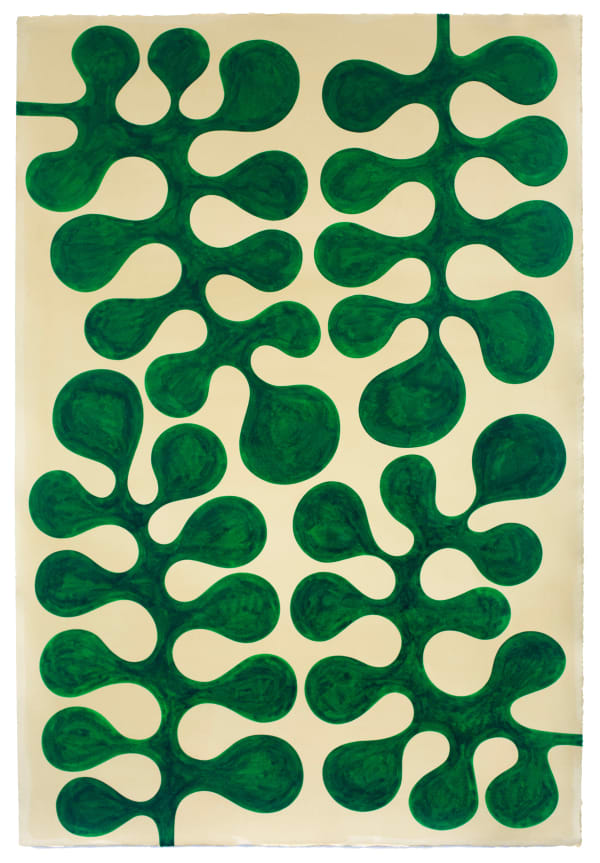 Henrietta Molinaro, Leaf Study - Counterpoint in Phthalo Green