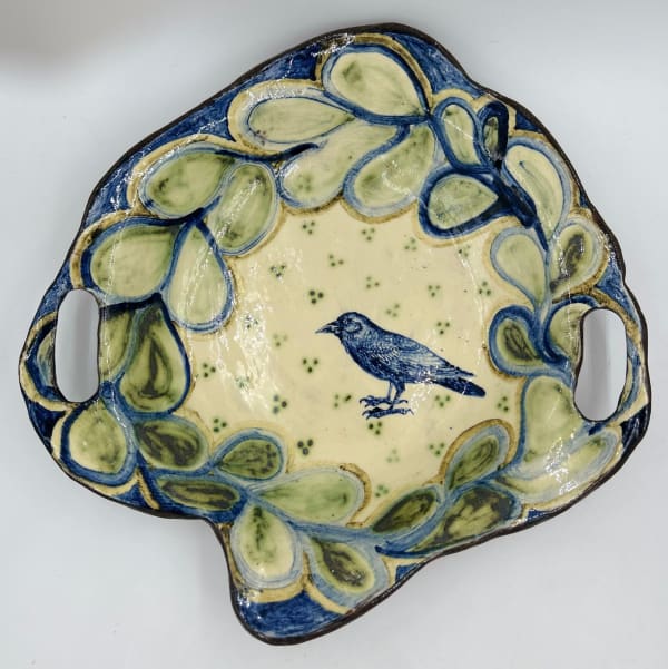 Adrift Pottery, Raven Bowl with Handles