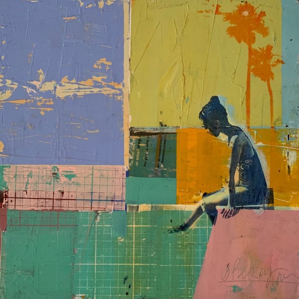 Dan Parry-Jones, Poolside with Orange Palms