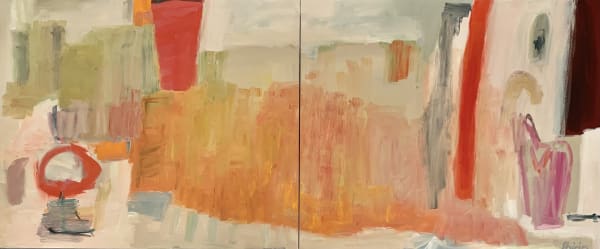 Shirin Tabeshfar, Orange Symphony - diptych