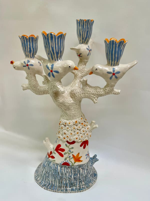 Laurance Simon, Daisy Power Four Bird Candelabra