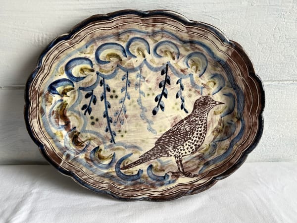 Adrift Pottery, Thrush Platter