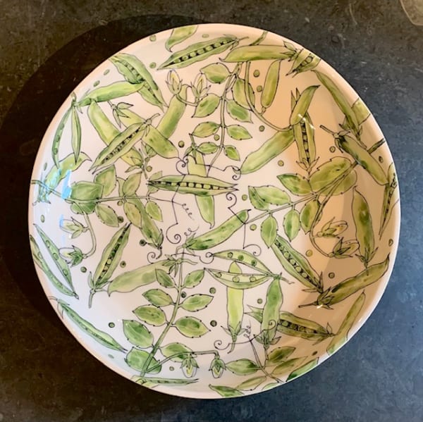 Kerry Edwards, Peas - Small Shallow Bowl