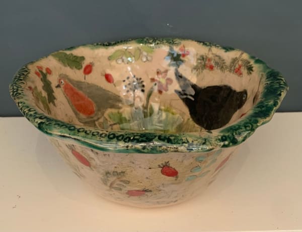 Amelia Tuttiett, Bertie, Berries & Branches of Yew - Small Bowl