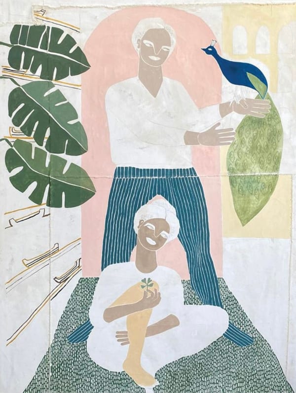 Ali Bassett, A Man and His Peacock