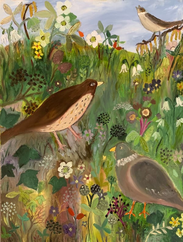 Amelia Tuttiett, Small Sparrow, Mr Pigeon & Sammy Songthrush Hanging Out Together