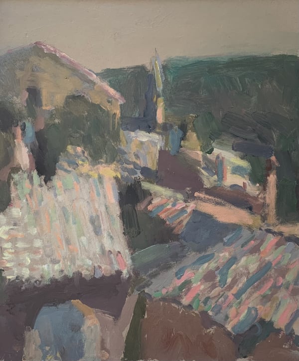 Nicholas Turner, Roofs Across La Roque sur Ceze
