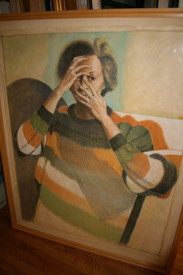 D. J. Lafon, WOMAN IN STRIPED SWEATER