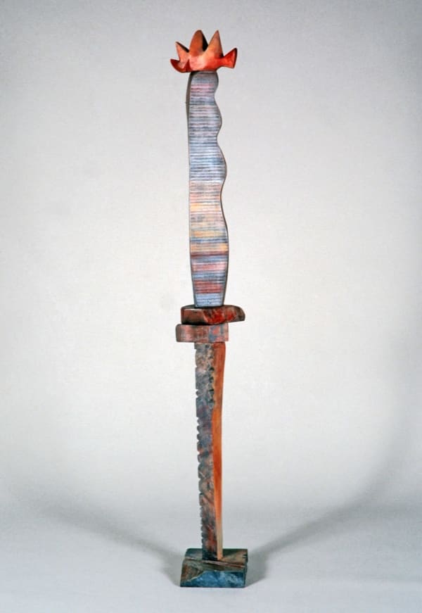 Tillie of Littlepage, 2001 Carved and Painted Wood 59.5 x 7 x 7 "