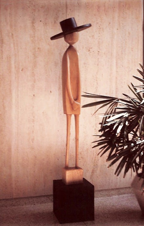 Figure with Large Black Hat, 1966