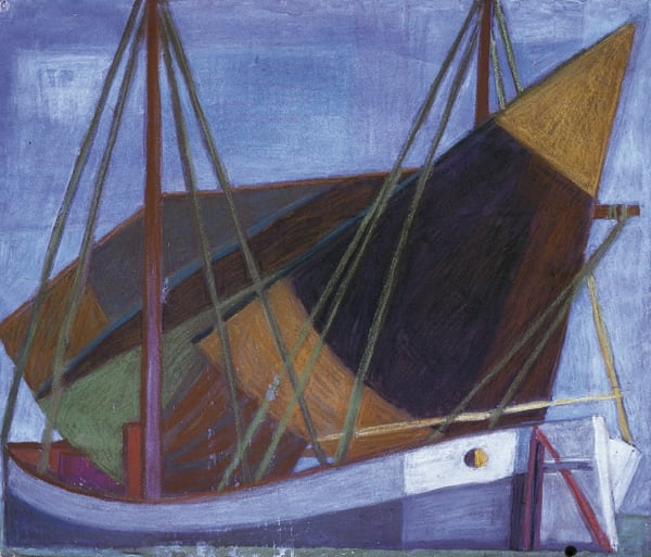 Judit Reigl, Navire dans le port de Ravenne, 1947