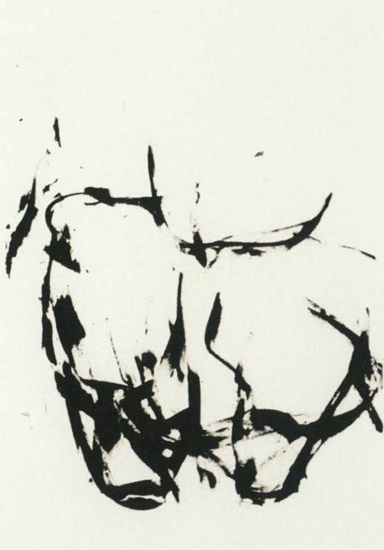 Judit Reigl, Homme ( partie droite diptyque), 1971