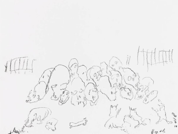 Judit Reigl, Skullscape, 2018