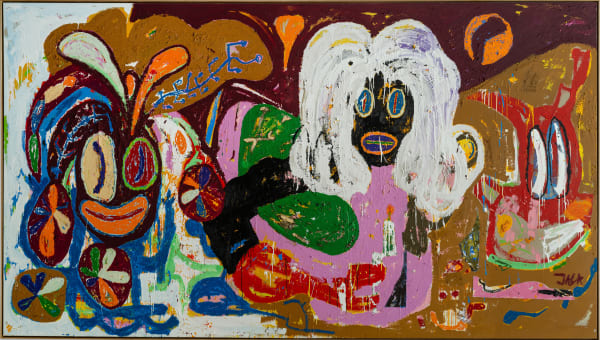 Jack Kabangu, blond braids (all eyez on me), 2023