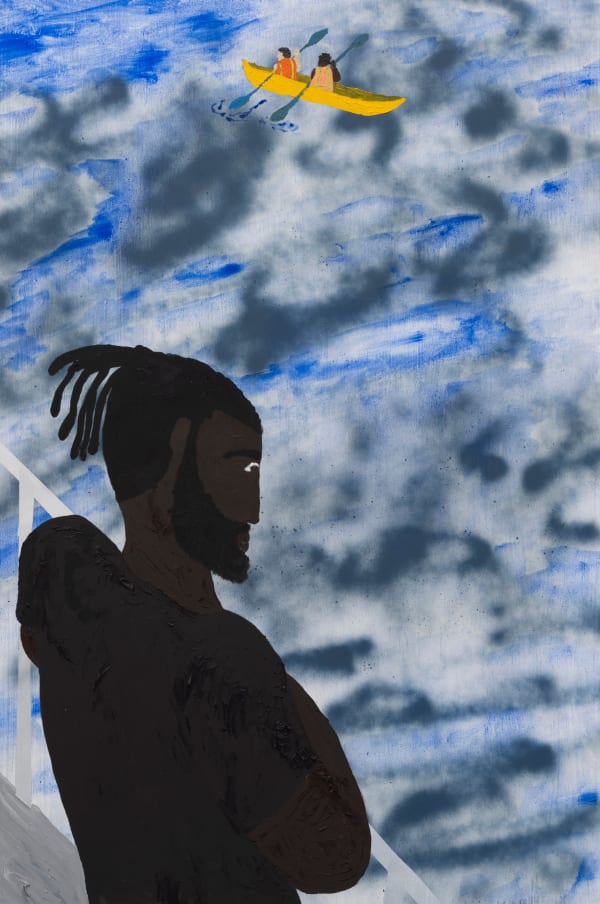 Marcus Leslie Singleton, East River (Self Portrait), 2022