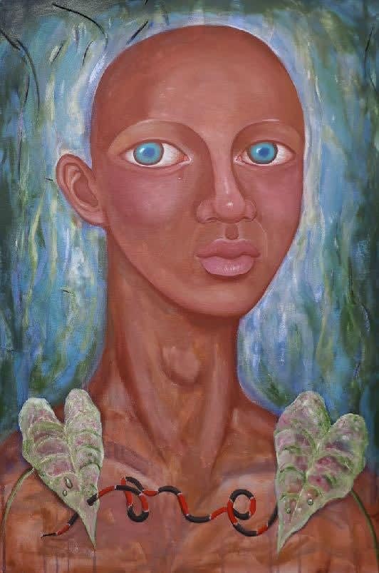 Zhou Chi, Teal Eyes, 2022