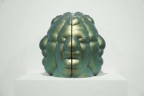 L N Tallur, The interstice (2 heads), 2021