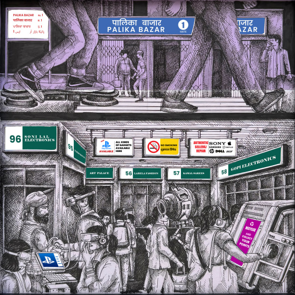 Bolgum Sai Aditya, City Light (Palika Bazar, Delhi), 2025