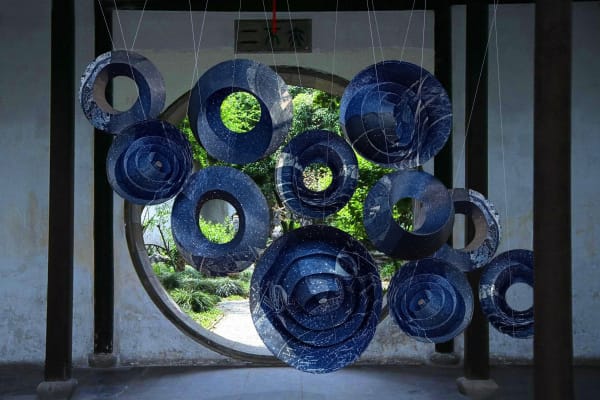 Ankon Mitra, Moons and Constellations-full Installation of 16 Objects