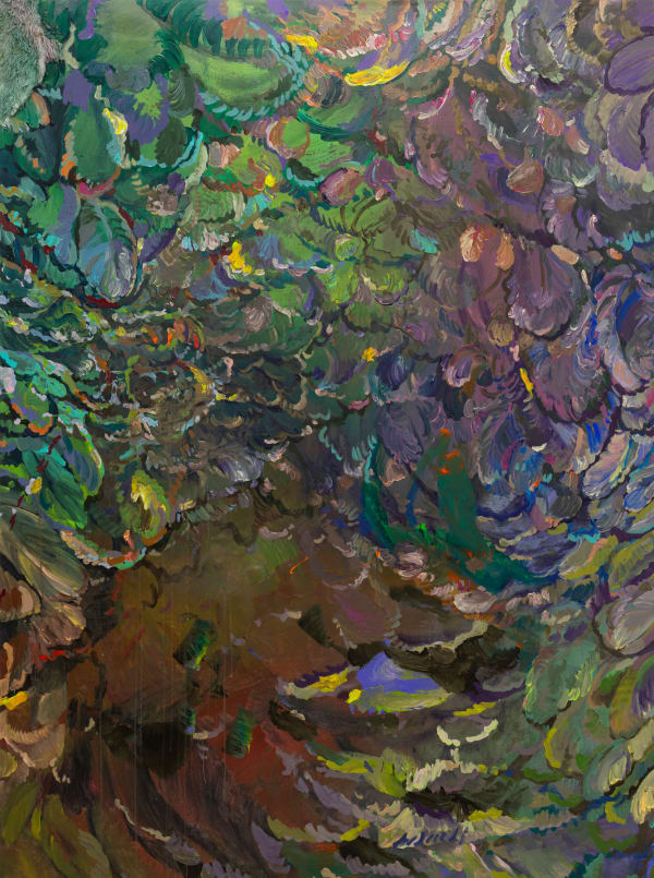 Michele Gabriele, Study for the Plumage of a Parrot. An Unbothered, Sad, and Cringe Parrot. Indifferent to its Context., 2025