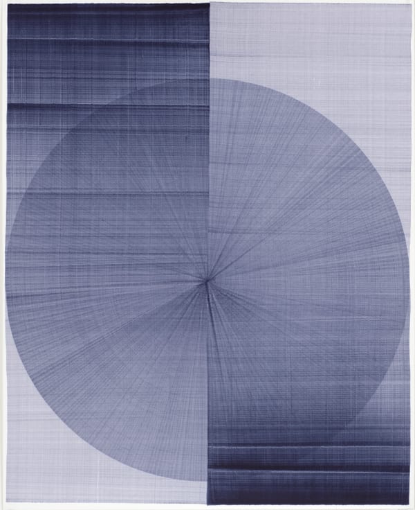 Thomas Trum, Two Blue Lines 62, 2025