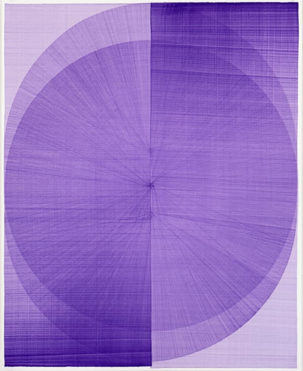 Thomas Trum, Two Purple Lines 42 , 2025