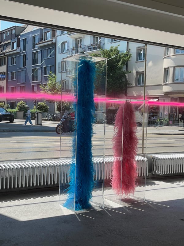 Sylvie Fleury, Deep & Dark (Turquoise-Blue), 2021