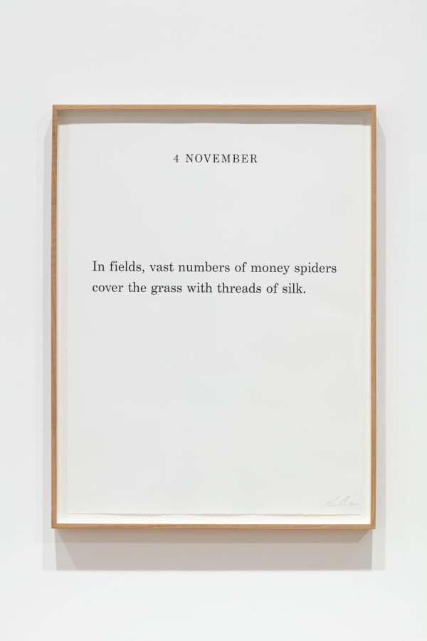 Marcus Coates, Nature Calendar: 4 November, 2022
