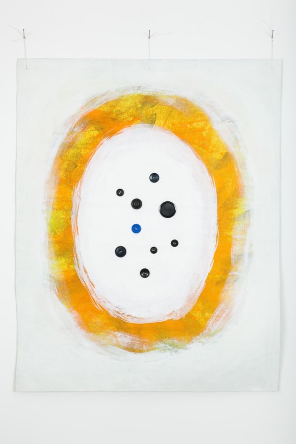 B. Wurtz, Untitled (buttons with orange), 1988