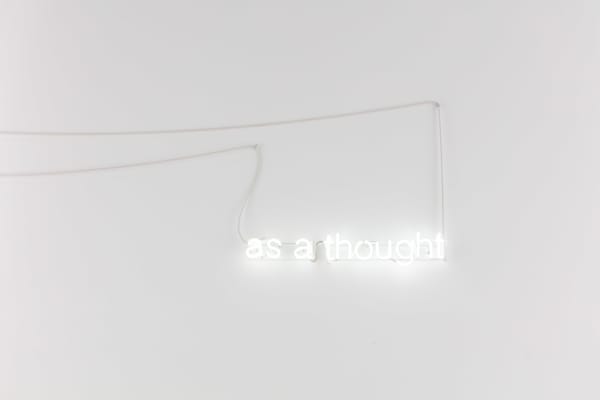 Peter Liversidge, as a thought, 2018