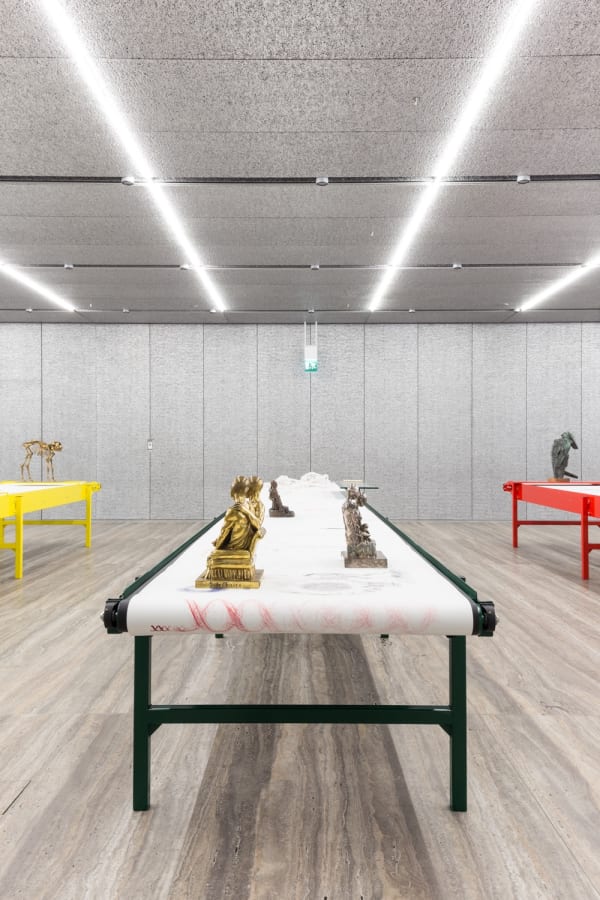 Goshka Macuga, To The Son of Man Who Ate The Scroll (Green), 2015